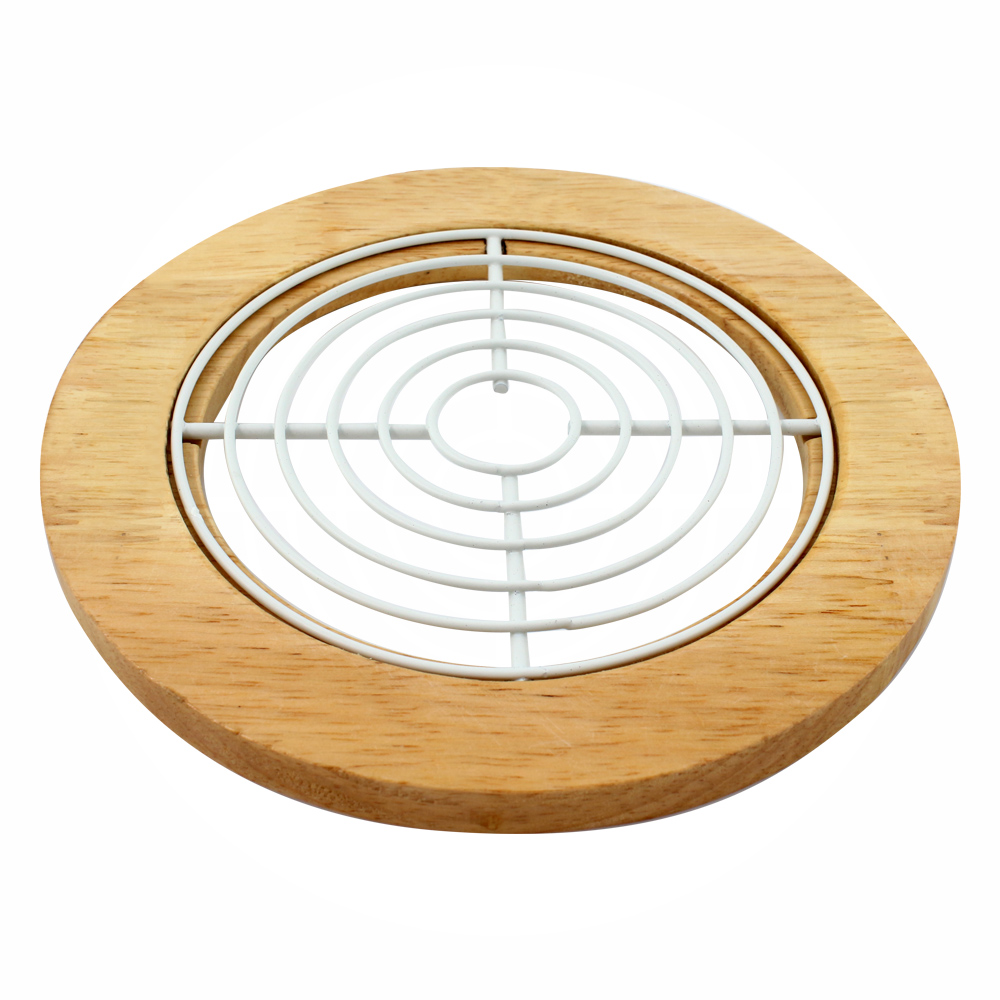 Подставка под горячее Arino Bamboo 18х18х1,2 см белая 73833 — фото 1