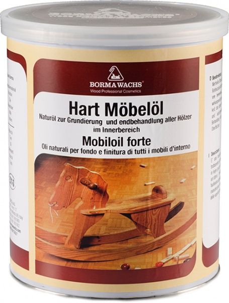 Масло Borma Wachs для меблів з підвищеною твердістю 4902 без відтінку сатиновий глянець 1 л