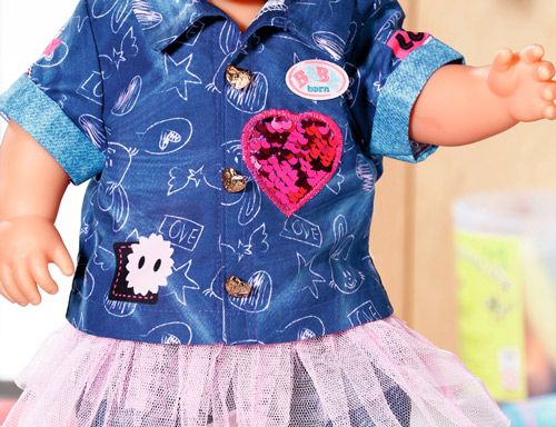 Одежда для куклы Zapf Baby Born Джинс Делюкс 829110