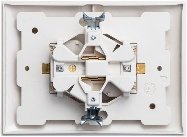 Розетка подвійна із заземленням Efapel Logus 16 А 250 В без шторок металік перламутровий
