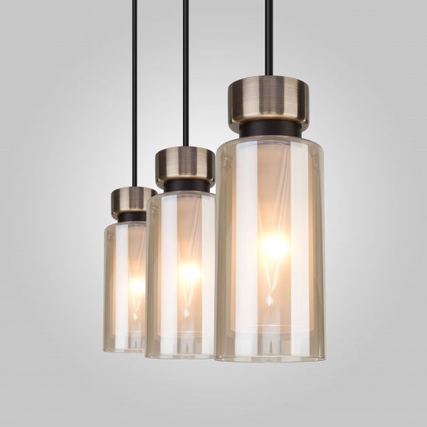 Підвіс Strotskis Amado 50115/3 3x15 Вт E14 бронза/чорний 50115/3 (чорний)