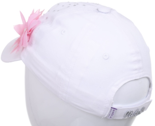 Кепка для дівчаток Pampona 21 L 07 р.48 білий 