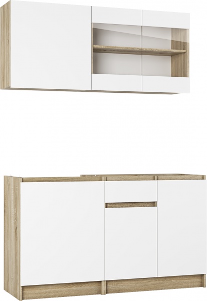 Кухня Снежанна Грейд ЛДСП 1,4 м 