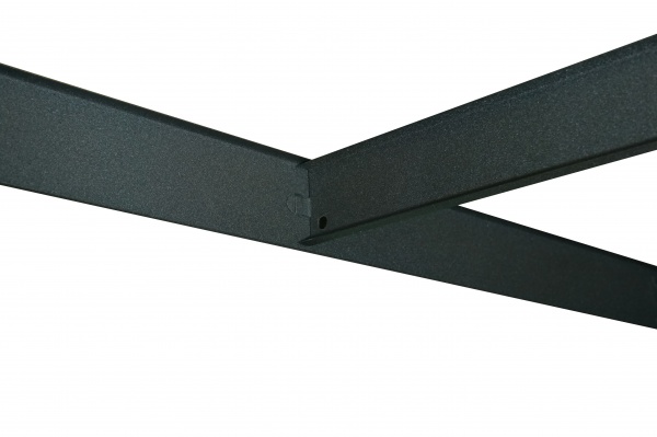 Стелаж металевий фарбований Меткас Бюджет антрацит 2000x1000x500 мм ДСП полиця 5 шт. фарба 