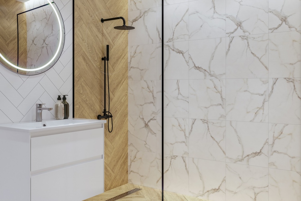 Плитка Golden Tile Monblan white matte carving MB0800 40х40 см