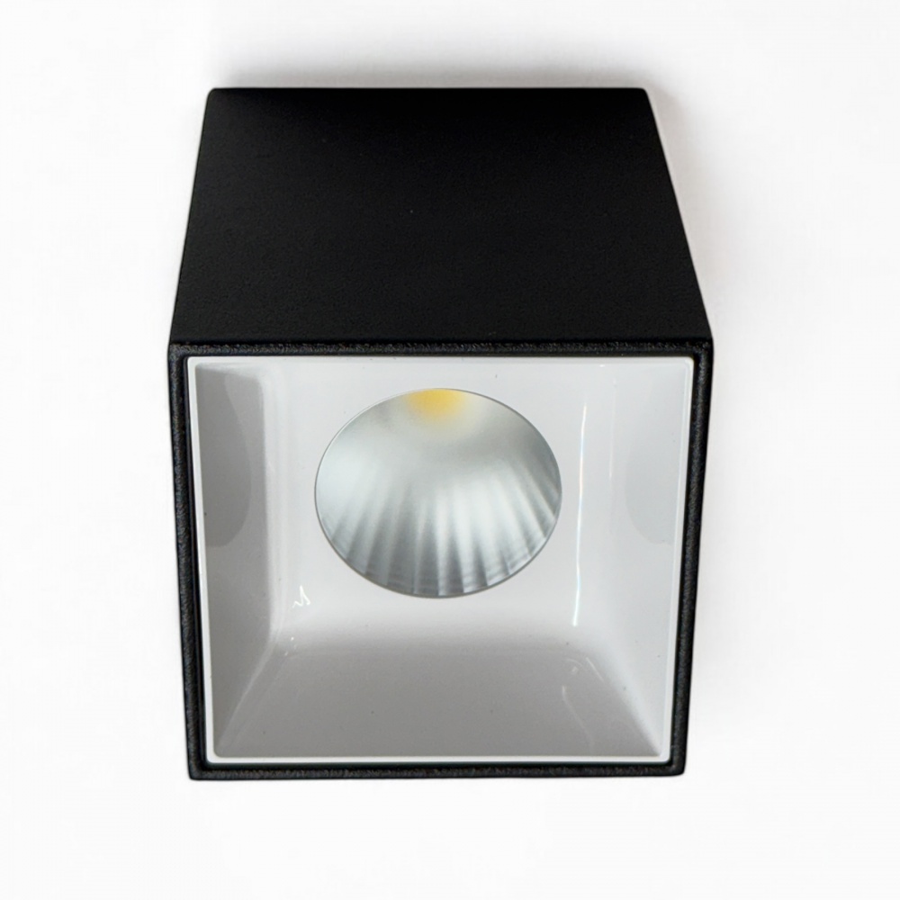 Світильник стельовий LIGHT SET DL-DH 12S 12 Вт GU5.3 4100 К чорний із білим