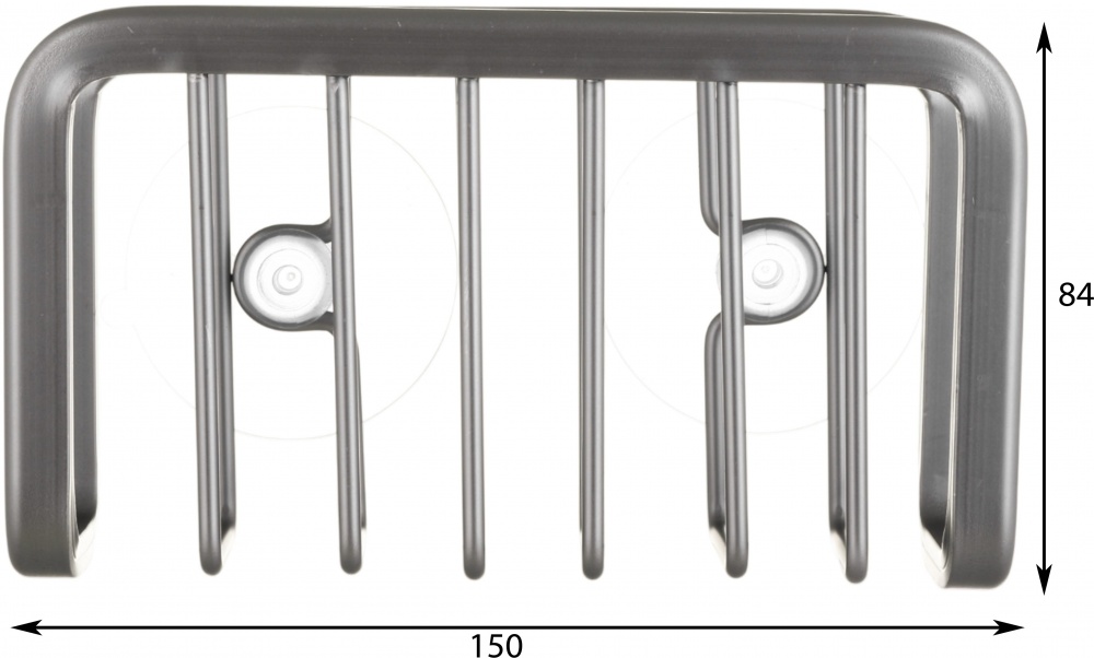 Органайзер для губки Flamberg Premium Sinky 15x5,2x8,4 см сірий S-E804278P