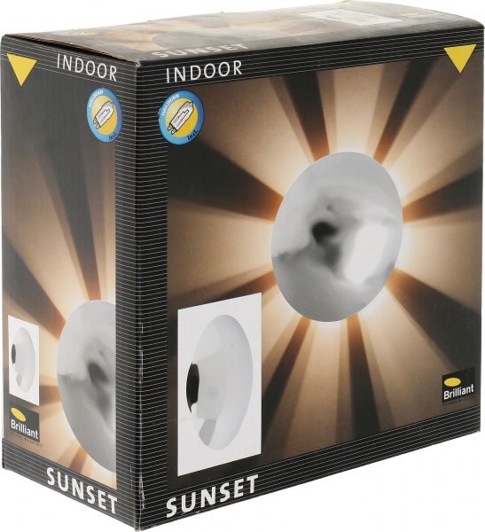 Светильник настенно-потолочный Brilliant Sunset 1x25 Вт G9 белый матовый G90220/15