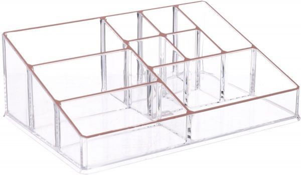 Органайзер настольный Gold 22.5x15.5x8.5 см прозрачный Qiaofeng SF-1611P