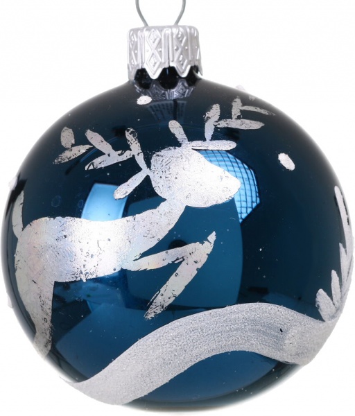 Шар новогодний мульти d 60 мм в ассортименте