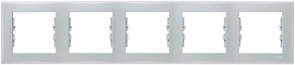 Рамка пятиместная Schneider Electric Sedna горизонтальная серый SDN5800933