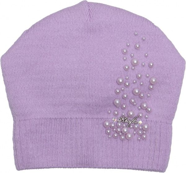 Шапочка детская для девочки Luna Kids р.50-52 сиреневый 2313 