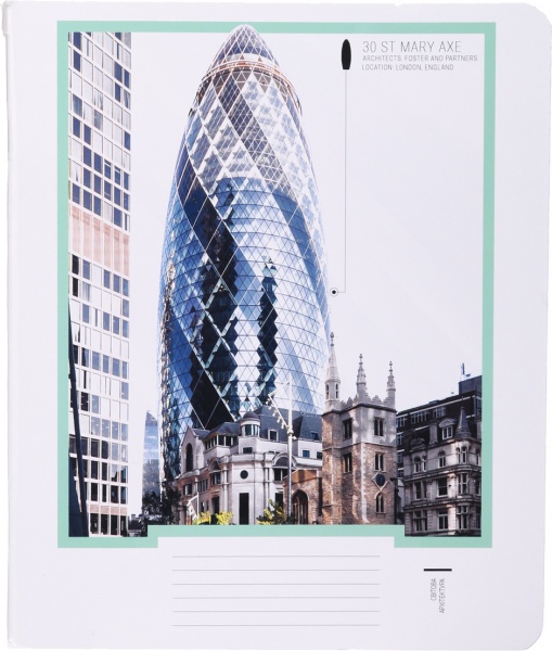 Тетрадь школьная Лайтгрин 96 листов в клеточку