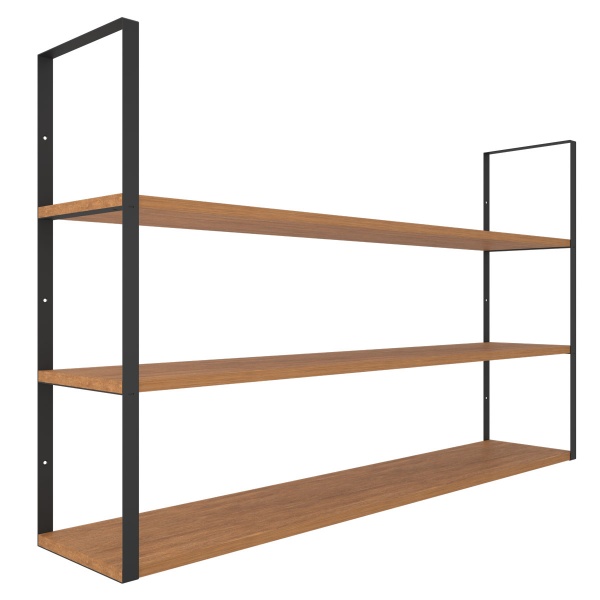 Кронштейн для полиць Valore Потрійний прямокутник Loft SB-TR-28