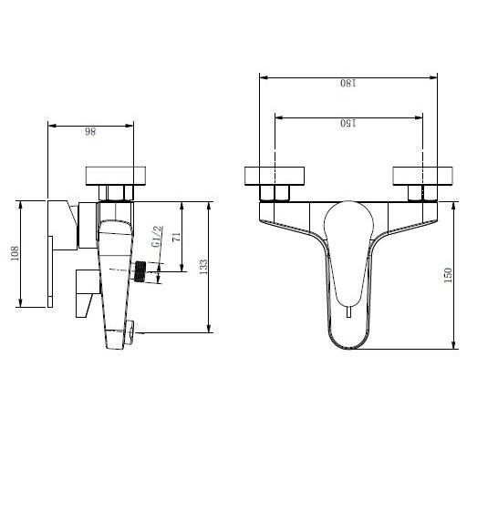 Смеситель для ванны Mixxen Montana MXIN0638