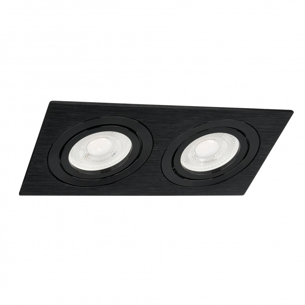 Світильник точковий Berger 40 Вт GU10 чорний 3024-DL-2 Black