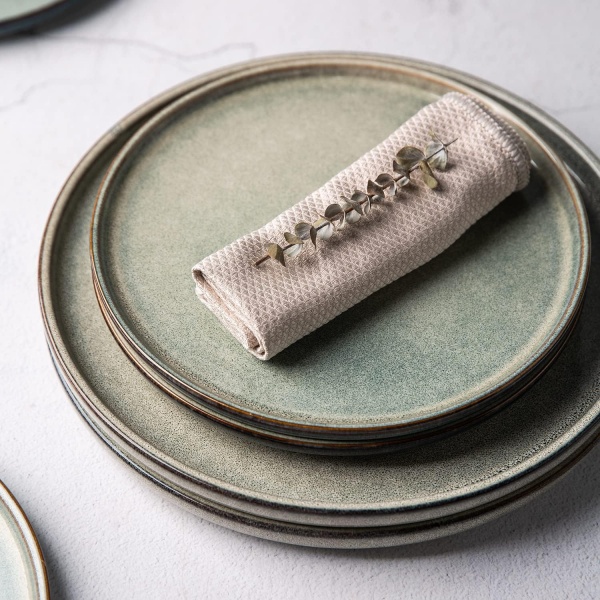 Тарілка обідня Glaze Encient 21,5 см 2 сорт Bella Vita