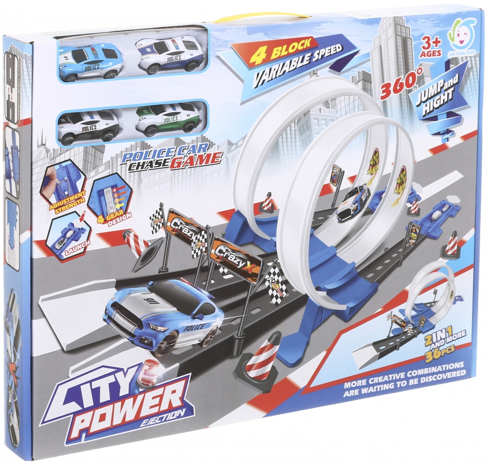 Игровой набор JUN TONG TOYS 2в1 трек 90х20 см OTB0590461 OTB0590461