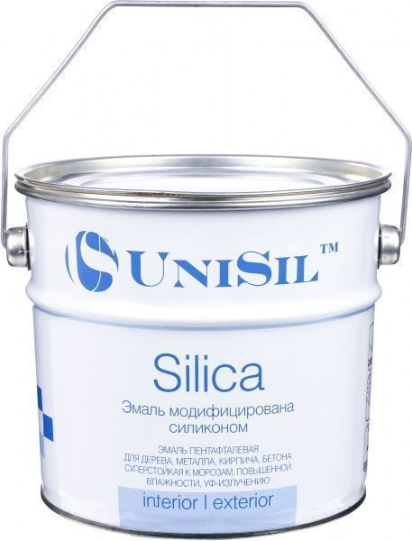 Эмаль UniSil пентафталевая Silica коричневый глянец 2,2л 2,8кг