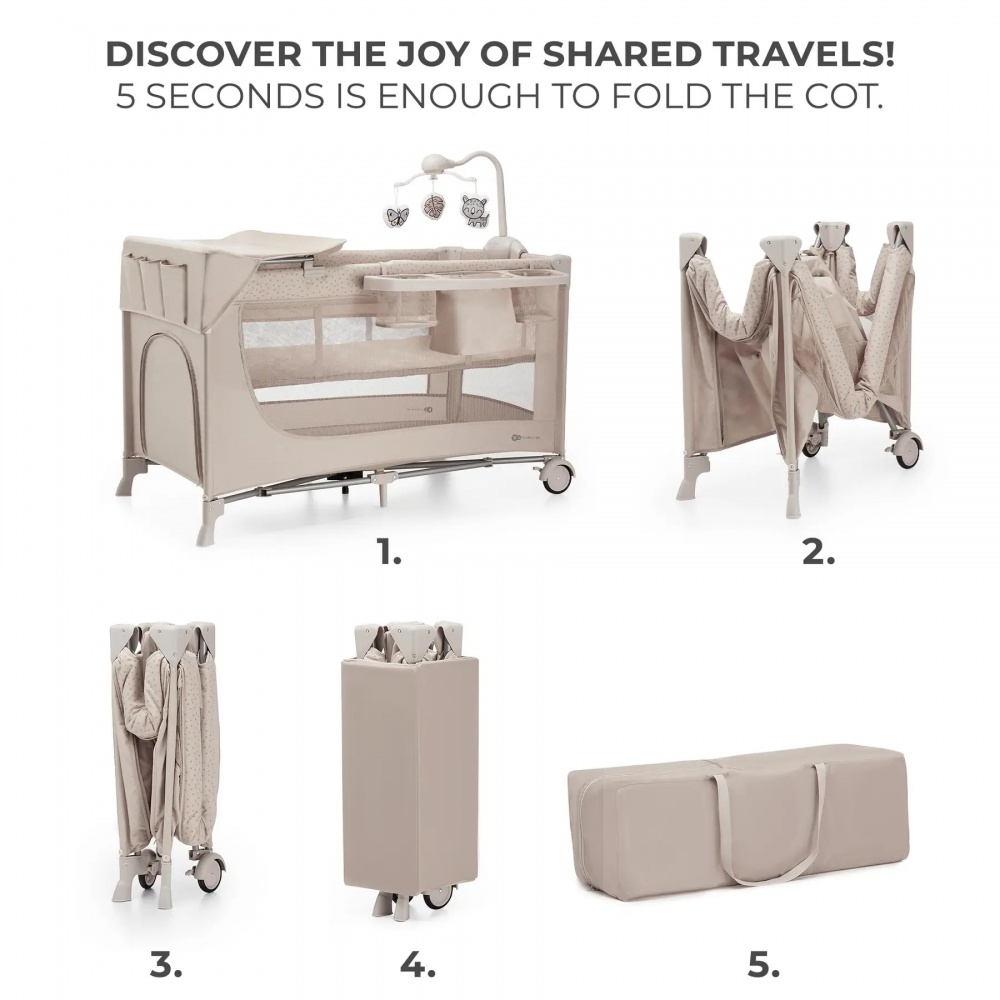 Манеж-кровать Kinderkraft Joy 2 Beige KLJOY02BEG000AC