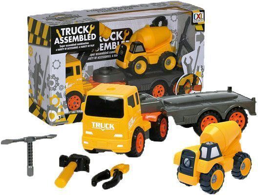 Конструктор Can Xin Long ТРЕЙЛЕР и БЕТОНОМЕШАЛКА