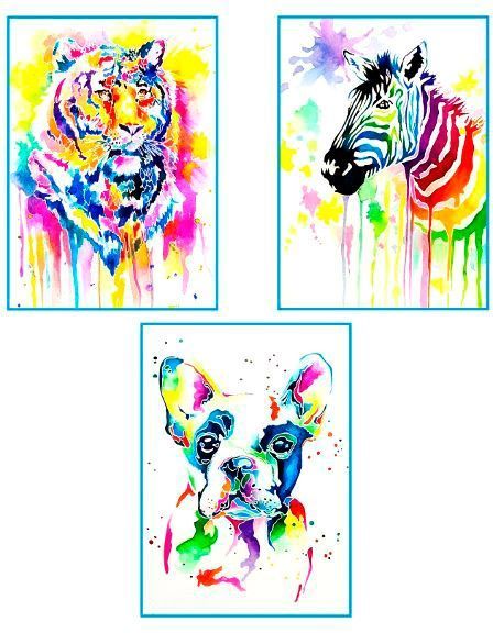 Набор, техника акварельная живопись Animals Rosa Start 