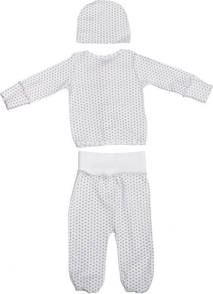 Комплект дитячого одягу Фламінго молочний/із принтом р.62 473-1009 