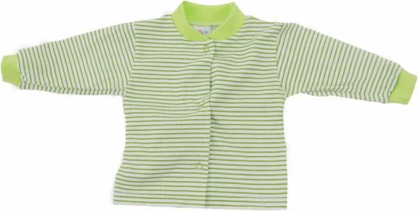 Кофточка детская унисекс Моя планета Кф101 р.80 в полоску/салатовый 