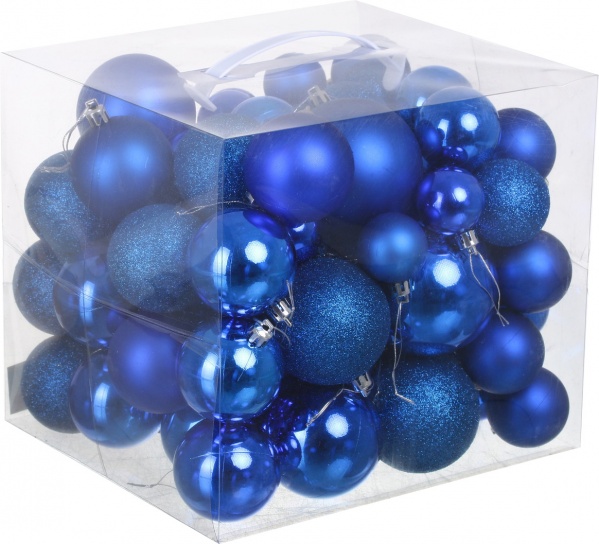 Набор елочных шаров цвет в ассортименте d 40 мм 100 шт./уп.