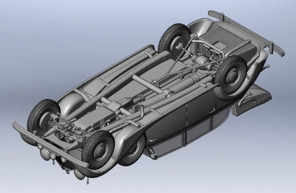 Збірна модель ICM автомобіль німецького керівництва часів другої світової війни Typ 770K (W150) Tourenwagen (48230444