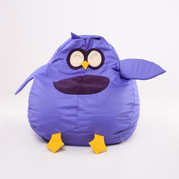 Кресло-мешок SanchoBag Груша Сова фиолетовый (38DT2OK1SOVA) 