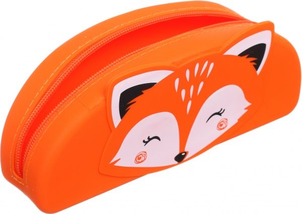 Пенал шкільний Лисиця 19х8х4 см помаранчевий