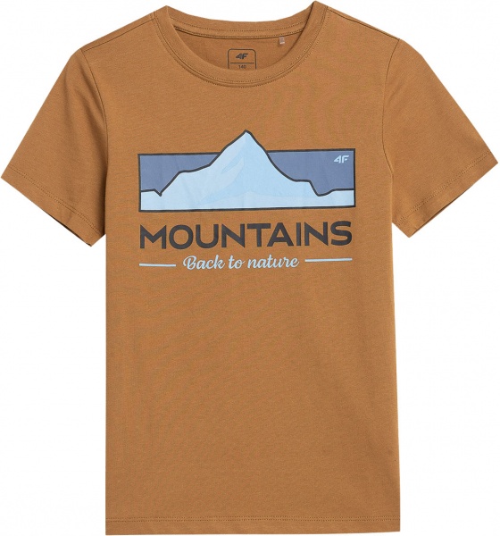 Футболка 4F TSHIRT M0801 4FJAW23TTSHM0801-70S р.140 помаранчевий