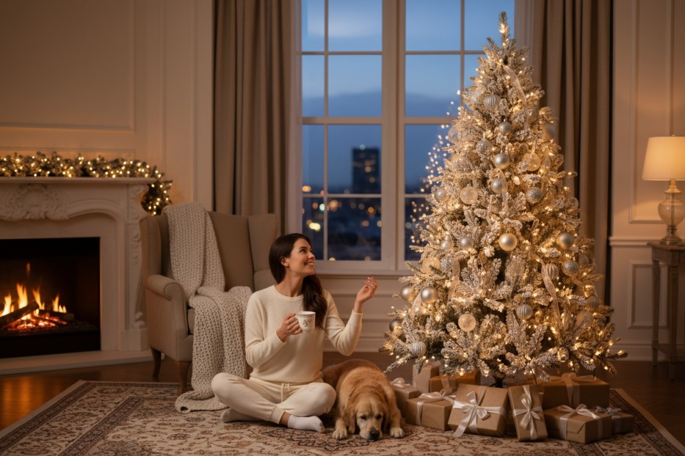 Штучна ялинка Львівська РЕ 100% голуба 2,5м 4624 блакитний