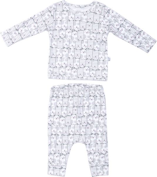 Комплект для новорожденных Фламинго Котики бело-серый р.62 SY57777 