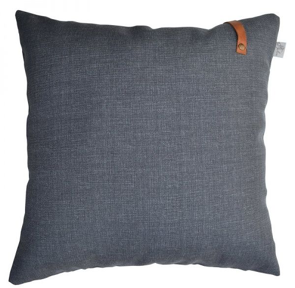 Подушка декоративная Stone с кожаным декором 45x45 см Прованс 