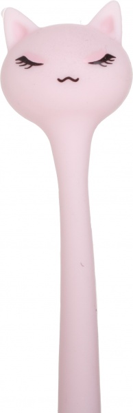 Ручка гелевая розовая Киса чернило синее 