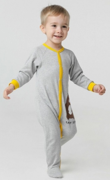 Комбінезон для хлопчика Smil р.80 сірий меланж 108618 