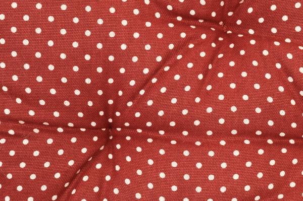 Подушка на стул Lucy Бордо горошек 40х40 см La Nuit