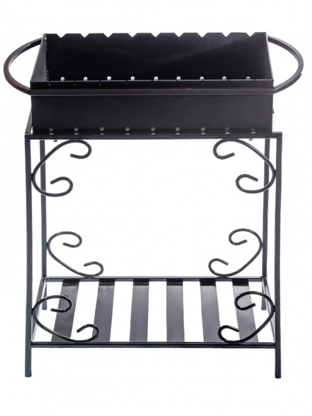 Мангал Metalzavod M9-3D на 9 шампуров 3 мм на дровнице