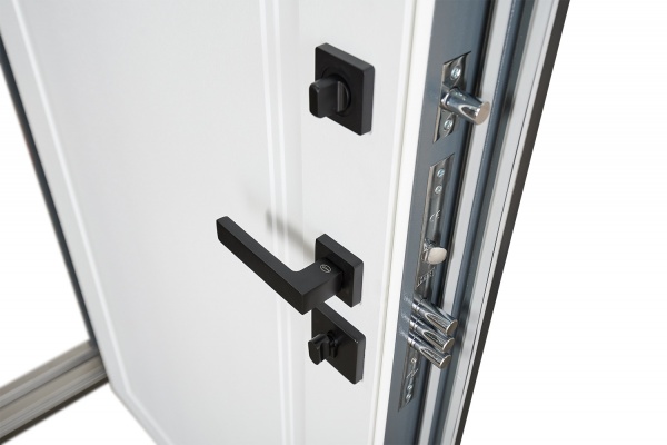 Дверь входная Abwehr стальные MG3 (518+517) 096L (7016+Б) серый 2050x960 мм левая