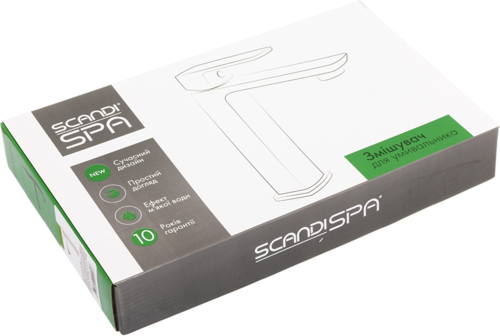 Змішувач для умивальника ScandiSPA TOR високий хром