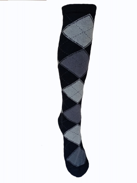 Гольфи жіночі Елегант Premier Socks сірий ромб р.23-25 чорний 1 шт.