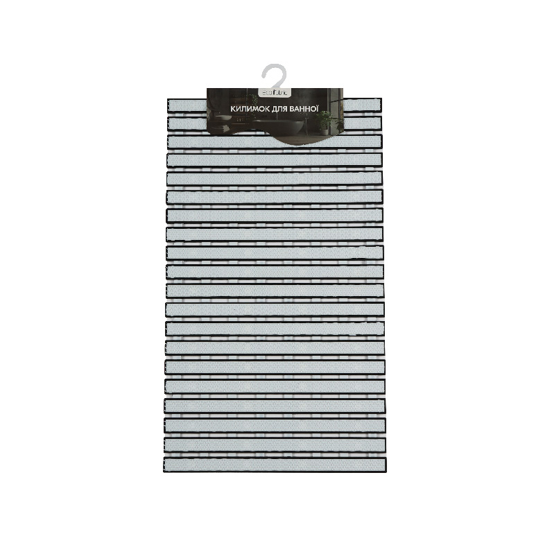 Коврик для ванной Eco Fabric Коврик в ванную комнату Eco Fabric Полоска 69х40 см белый