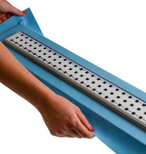 Душовий канал MAXIFLOW з горизонтальним фланцем Standart 60 см решітка Квадрат