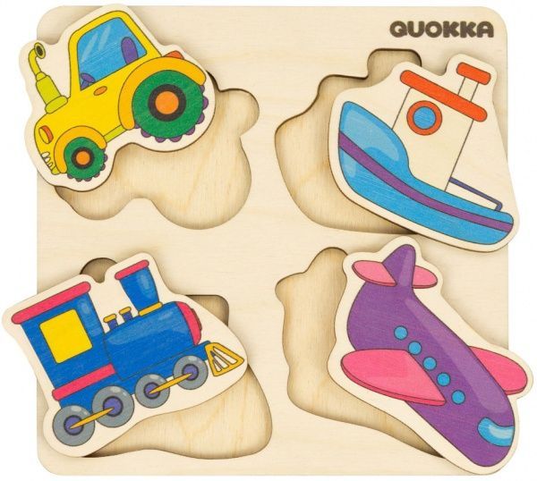 Пазл-вкладиш Quokka 4 Транспорта 6333906