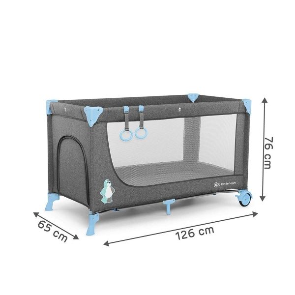Манеж-ліжко Kinderkraft Joy блакитний KKLJOYBLU00000