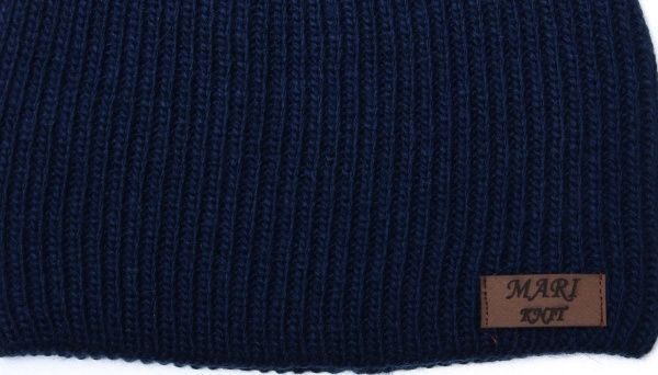Комплект шапка + снуд Mari-Knit 0829 р.52-54 синій 