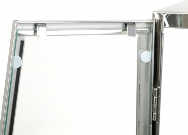 Підсвічник-ліхтар Jia 18х17х39 см сріблястий