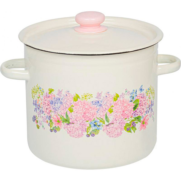 Каструля емальована циліндрична 7 л Анабель Idilia